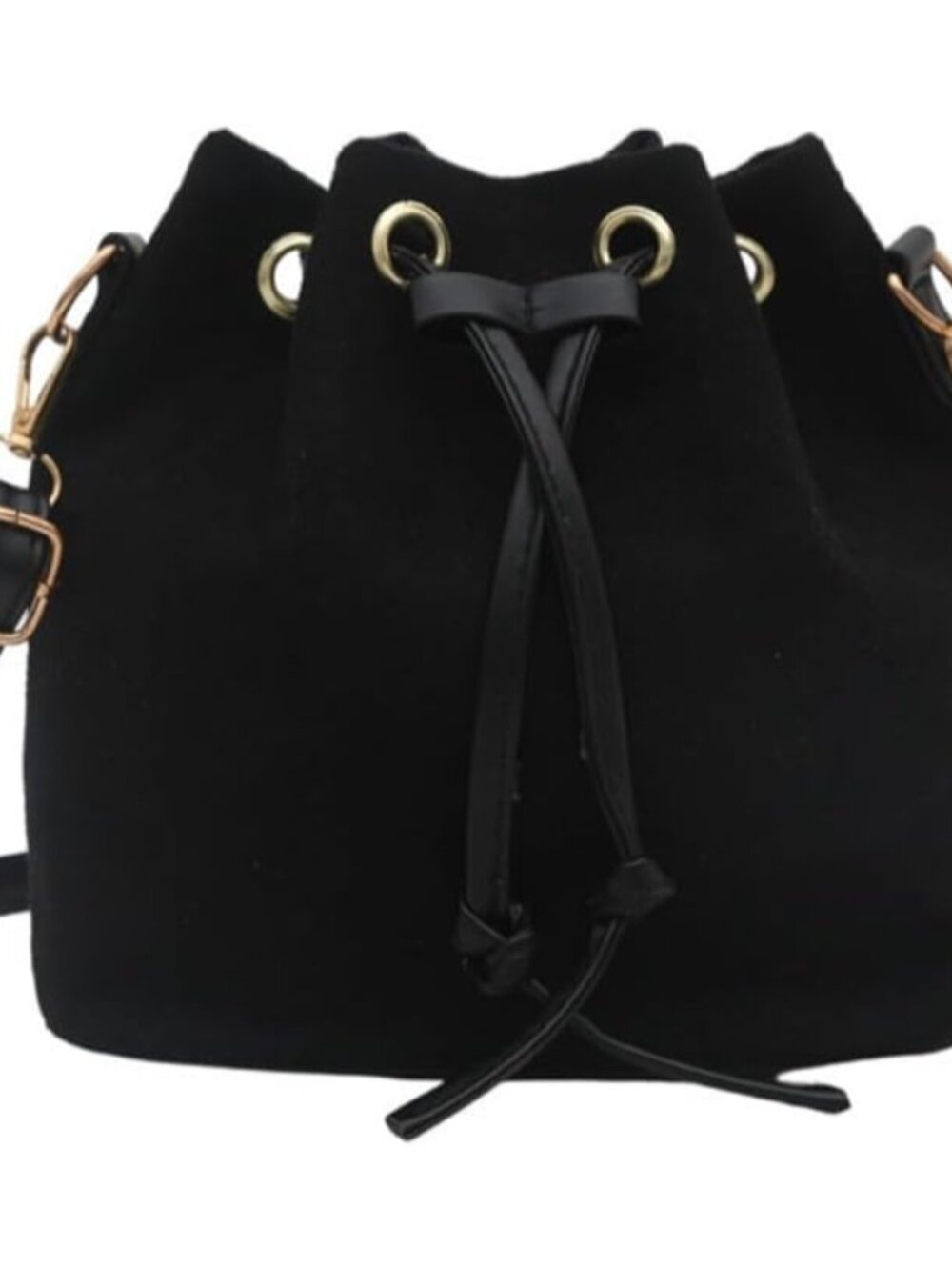 Suede Bucket Bags for Women Drawstring Hobo Crossbody Shoulder Bag Everyday Vint